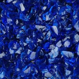 Glassteine Schotter 10-30 mm Glas Steine blau