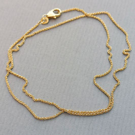 Zopfkette 1,1mm 40cm aus 585 Gold