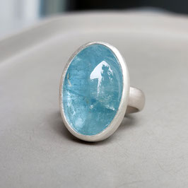 Riesiger Aquamarin Cabochonring 935 Silber