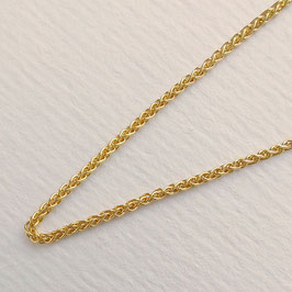 Zopfkette 1,1 mm 40 cm aus 585 Gold