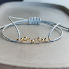 Graues Zug-Armband mit 0,2 ct. Brillanten 750 Gold