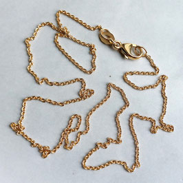 1,1 mm 40 cm Ankerkette massiv 750 Gold
