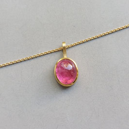 Pink Turmalin Anhänger 900 und 750 Gold