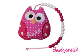 Recheneule Sterne pink