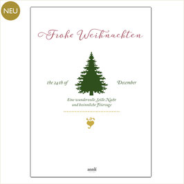 Frohe Weihnachten - Tannenbaum Grafik