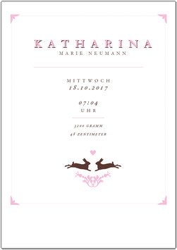 Wandbild "Katharina" zur Geburt