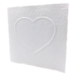 Raccoglitore con Cuore in Carta Riciclata Fatta a Mano | Scrapbooking Sostenibile