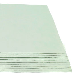 Fogli in Carta Fatta a Mano A4 | col. Verde | 25 pz