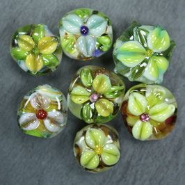 Set "Blumenkissen-Grün"