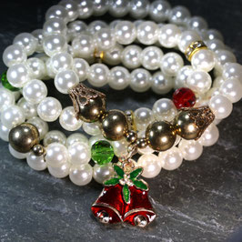 ANGEBOT! Halskette & Armschmuck "Perlen mit Glocke"