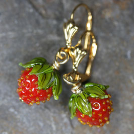 Ohrschmuck "Erdbeeren-Gold"
