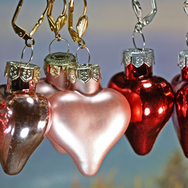 Ohrschmuck "Kugeln & Herzen" 25 mm