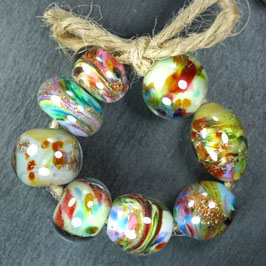 Set "Kugeln-Glitzer-Bunt"