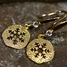 Ohrschmuck "Flocken-Gold"
