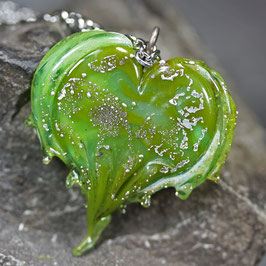 Kettenanhänger  Mystery Heart "Green"