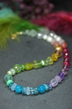 Halskette & Armschmuck "Rainbow Sparkle"