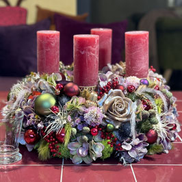 Weihnachtskranz "Ewig Schön" Rot