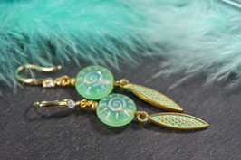 Ohrschmuck "Boho-Türkis-Gold"