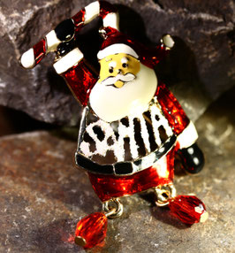 Brosche "Weihnachtsmann"