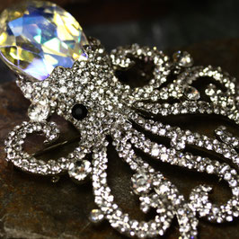 Brosche & Kettenanhänger "Oktopus XXL"