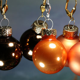 Ohrschmuck "Weihnachtskugeln" 25 mm