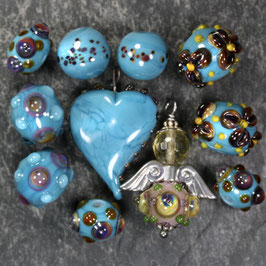 Set "Engel-Herz-Türkis"