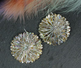 Ohrschmuck "Perlmutt-Blumen" Silber oder Gold