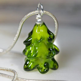 Kettenanhänger Tannenbaum "Klein-Silber"