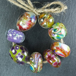 Set "Kugeln-Glitzer-Blumen"