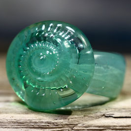 Fingerring "Ammonit-Meergrün"