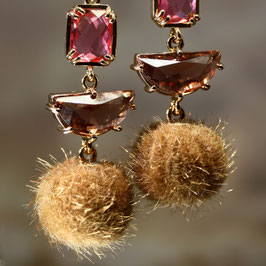 Ohrschmuck "Karamell-Puschel"