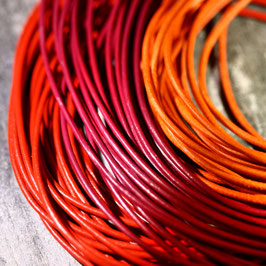 Lederbänder "Rot-Beere-Orange"