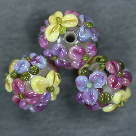 Set "Blumenkugeln-Rosa-Vanille"