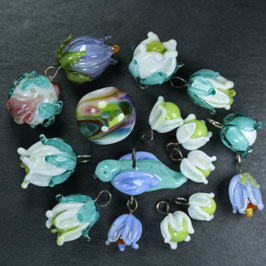 Set "Blüten-Maiglöckchen-Vogel"