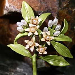 Brosche "Mistelzweig"