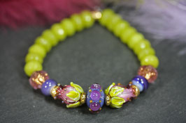 Armband "Lila-Grün"