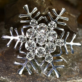 Brosche "Schneeflocke-Silber"