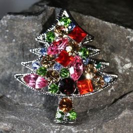 Brosche "Christbaum-Bunt"