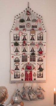 Weihnachtshaus Panel - 100% Baumwolle - Waschbar bei 30 Grad, nicht schleudern - 145gr/m²