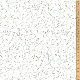 Zarte Ranken - 145 cm breit 100% Baumwolle, bitte Einlauf beachten Stoff nicht lange der Sonne aussetzen Waschbar bei 30 Grad, nicht schleudern, 145gr/m² Produziert in Europa. Oeko-Tex®-Standard 100