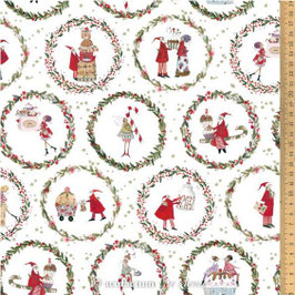 Weihnachtsleckereien - 145 cm breit - 100% Baumwolle - Waschbar bei 30 Grad, nicht schleudern - 145gr/m²