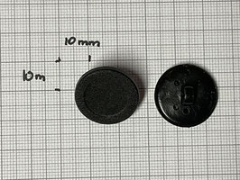Knopf schwarz 19 mm
