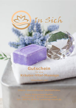 Geschenkgutschein Kräuter-Vital-Massage