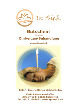 Geschenkgutschein Ohrkerzen-Behandlung