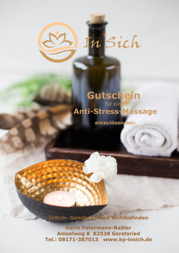 Geschenkgutschein Anti-Stress-Massage