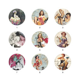 Collection bouton image Pin-up