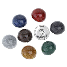 Boutons dome paillettes