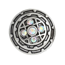 Bouton pression strass multi couleur 5