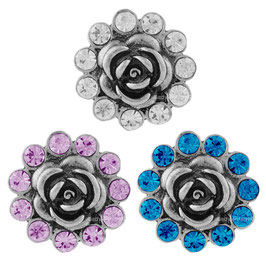 Boutons MegaStrass Fleur