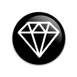 Bouton pression image diamant